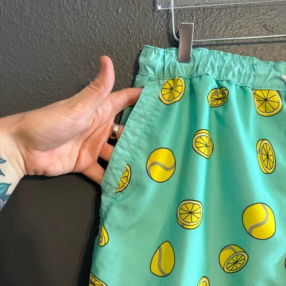 Adidas Lemon Tennis Ball Swim Trunks Size XL - Picture 5 of 7